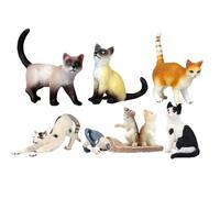Générique Figure Set - 3 Pieces Educational Animal Models, Cat Decorative Ornaments for Office and Home Decoration | Perfect for Halloween, Christmas,