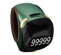 Générique Finger Counter - Finger Tally Counter with Electronic Digital Display | Portable Manual Counting Tool, Rotating Digital Tasbeeh for Meditation, Relaxation, Active Fingers