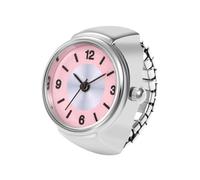 Générique Finger Ring - Round Quartz Simple Dial Creative Novelty Ring Stylish Accessory | Ideal for Men, Boys and Girls as a Cool Gift, pink, Se référer au descriptif, Strap
