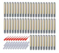 Générique Fishing Float Glow Sticks - Night Glow Sticks | 50 Pack Glow Sticks for Rod Tip and Float - Glow Sticks for Fishing
