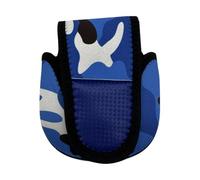 Générique Fishing Spinnings Reel Protective Bag, Nylon Waterproof Shockproof Protection Case, Thicken Protector for Fishing Spinnings Reels, Ideal for Travel, Outdoor Storage, Camouflage blue, Se