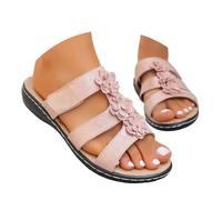 Générique Flat Platform Sandals for Women Platform Thick Sole Fashion Casual Back Strap Hollow Fish Mouth Sandals Women Summer Platform Wedges Sandal Heel Sandal, Colour: Red, 41 EU Bred