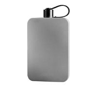 Générique Flat Water Bottles for Travel - Stainless Steel Water Bottle with Lid, 500ml Flat Cup for Camping