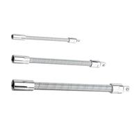 Générique Flexible Socket Extension | 3 Piece Long Reach Hand Tools | Flexible Drill Bit Extension for Garage, Workshop, Automotive Repair, Confined Spaces, Piping