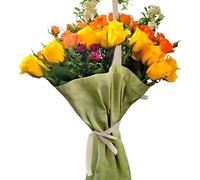 Générique Flower Bags | Portable Reusable Canvas with Handle - Floral Tote Bag for Bouquets,For Appointments Walk Bike Exhibition Home Wedding Decoration, Green, Se référer au descriptif
