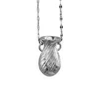 Générique Flower Pendant Necklace | DIY Romantic Floral Bouquet Vase Pendant | Flower Necklaces | For Wives, Mothers, Women, Daughters, Days, Holidays