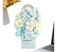 Générique Flower Pipes Kit | DIY Folding Stems, Manual Flower Activity Pipes | School Art Project, Home Decoration, Wedding Centerpieces, Mother's Day