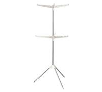 Générique Foldable Clothes Airer | 3 Rotating Arm Tripod Clothes Dryer | Stainless Steel Foldable Clothes Drying Rack | Standing Clothes Airer for 24/48 Pieces of Clothes