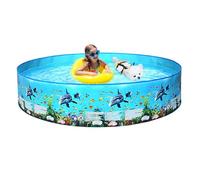 Générique Foldable Dog Pools - Portable PVC Pet Bath, Large Medium Small Dog Pools, Outdoor Play Accessory for | Hard Folding Pool