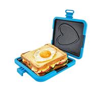 Générique Foldable Grilled Cheese Maker, Microwave Grill Tray, for Travel, Office, Dorm, Home, Apartment, Kitchen, Restaurant, Women, Men, Teens