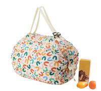 Générique Foldable Shopping Bags - Eco Friendly Reusable Shopping Bag | Heavy Duty Washable Storage Organizer for Market Supermarket Delivery Work Camping Travel, Letter, Se référer à la description