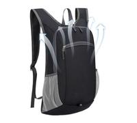 Générique Foldable Travel Backpack - Lightweight and Foldable Bag - Large Capacity Organizer, Ergonomic for City, Camping, Sports, Black, Se référer au descriptif, Refer to description