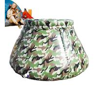 Générique Foldable Water Container, Water Storage Tank, Foldable Canvas Water Tank | Portable Bladder Rain Bar with Large Capacity for Garden and Fire Fighting