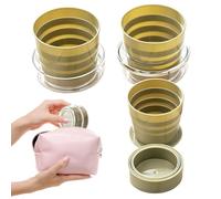 Générique Folding Cup | Portable Drink Accessory 4-in-1, Foldable Camping Mug, for Women, Men, Tourists, Campers, Hikers, Fishermen, Hiking, Backpack, Fishing, Road Trip, Hotel, Beach