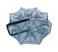 Générique Folding Fishing Trap Trap Grounds Foldable Fishing Trap - Cage Net Plaster Cage Foldable Multipurpose Fish Trap 8 Holes for Lobster
