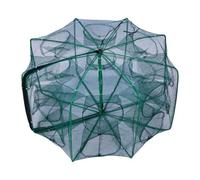 Générique Folding Fishing Trap Trap Grounds Foldable Fishing Trap - Cage Net Plaster Cage Foldable Multipurpose Fish Trap 8 Holes for Lobster