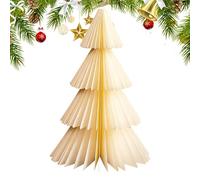 Générique Folding Paper Christmas Tree | Modern Vintage Decoration - 3D Folding Paper Christmas Tree Table Decorations for Celebrations Home Office Living Room Bedroom Fireplace