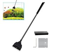 Générique For Aquarium - Manual Gadget for Flattening Sand, Scraper for Aquarium Maintenance Glass | for Owners Aquarians Preparation Photo Cafe Restaurant Living Room Bedroom