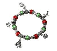 Générique For Christmas Rings Festive Atmosphere Chain Rice Beads Chain Cute Cartoon Drip Oil Bracelet Granny Bracelet Bracelet Mom With Jewelry, one size, Metal, No Gemstone