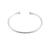 Générique For Silver Couple Bracelet Black Rings Open, Adjustable for Girls, Solid Jewelry, Birthday Gift Bracelet Bracelet Mum Beads Jewellery, one size, Metal, No Gemstone