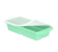 Générique Freezer Molds - 2 Pieces Large Food Containers - Soup Cubes with Lid | Ideal for Sauces Bouillon Leftovers and Meal Preparation -