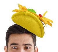 Générique French Fries Hat, Hamburger Hats for Adults | Taco Mexican Headband - Mexican Food Hamburger Headwear, Fun Accessories, Taco Headwear for Carnival