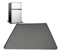 Générique Fridge Liners | Fridge Shelf Liner Mats | Fridge Silicone Mat | Leakproof Drip Tray | 60x60x2cm/23.62x23.62x0.79 Inches, Fridges and Other Small Appliances, Black and Gray