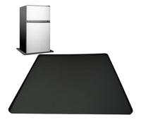 Générique Fridge Liners | Fridge Shelf Liner Mats | Fridge Silicone Mat | Leakproof Drip Tray | 60x60x2cm/23.62x23.62x0.79 Inches, Fridges and Other Small Appliances, Black and Gray