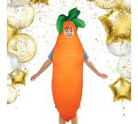 Générique Fun Carrot Cosplay Costume For Easter Halloween - Food Themed Parties Quirky Vegetable Performance Costume | Family Activities Stage PerformanceCostume Suitable For Children Adults