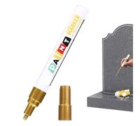 Générique Funeral Markers, Quick Dry Ink Waterproof Fine Tip 3mm Pens for Lettering on Headstones, For Marble Stone Glass Metal Wood Drawing Writing Lettering