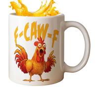 Générique Funny Chicken Coffee Mugs - Funny Rooster Ceramic Mug 12oz Tea Cup | Cold Beverages, Hot Cocoa Milk Juice, Ice Water, for Chicken Lovers, Colleague