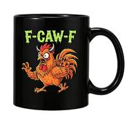 Générique Funny Chicken Mug - 325ml Ceramic Mug for Hot Coffee - Mugs for Water - For Halloween Wine Juice Beer Living Room Teachers Students Office Hotel Restaurant Birthday