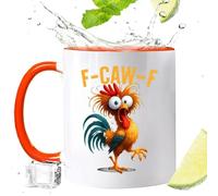 Générique Funny Chicken Rooster Coffee Cups 350ml Cold Hot Drink