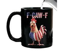 Générique Funny Cockerel Coffee Mug, 355 ml Ceramic American Flag Mug - Hot Chocolate Mug, for Home and Office, Cafe Milk, Juice, Hot Drinks, Cold Beverages, Family, Colleagues, Birthday, Christmas