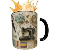 Générique Funny Coffee Mug - Beverage Container 30 cl Coffee Cup in the Shape of a Sewing Machine - for Chocolate, Wine, Juice, Beer, Home, Birthday Gift