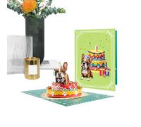 Générique Funny Dog Birthday Card - Funny Dog Greeting Card, Creative 3D Postcards for