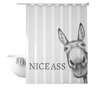 Générique Funny Shower Curtain, Waterproof Shower Screen with 12 Hooks | 180 x 180 cm Hilarious Screen - for Bathroom, Home, Bedroom, Dorm, Farmhouse, Hotel, Residence