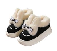 Générique Fur Slippers - All Inclusive Shoes Casual Shoes Home Thick Winter Fashion Slippers Cotton Winter Breathable Plain Warm and Comfortable Slippers, navy blue, 8 UK