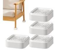 Générique Furniture Risers | 4 Pieces Square Stacking Non Slip Blocks | Raise Blocks for Table Legs Sofa Office Wardrobe and Washing Machine