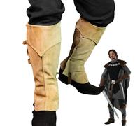 Générique Gaiters Costume | Adjustable Knight Boot Gaiters - Costume Accessories for Campfire Goth Cosplay Stage Performance Party Festival Autumn Halloween Holiday, Yellow, Se référer au descriptif