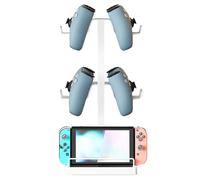 Générique Game Controller Holder, 2 Tier Desk Storage Organizer with Console Holder - Headset Holder and Controller Holder, for Space, Living Room, Office and Bedroom