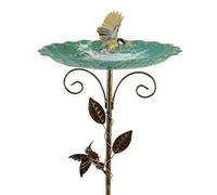 Générique Garden Bird Bath, 76 cm Height, Decorative Drinking Bowl, Bird Bowl with Stake | for Garden, Park, Lawn, Outdoor Green Space
