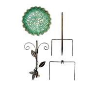 Générique Garden Bird Bath, 76 cm Height, Decorative Drinking Bowl, Large Bird Fountain with Stake - for Garden, Park, Lawn, Outdoor Green Space