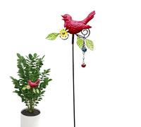 Générique Garden Stakes | Decorative Bird Pattern Garden Stake for Courtyard, Lawn, Flowerbed, Pot, Balcony, Indoor, Outdoor, Backyard, Farm, Spring, Nature