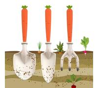 Générique Gardening Tools for | Carrot Handle Shovel - Garden Tool Set - Planting Digging and Play in the Garden, Lawn and Yard