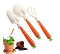 Générique Gardening Tools for - Carrot Handle Shovels - Gardening Equipment - Rake Trowel Outdoor Play Planting Digging Transplanting Lawn Garden Bed Beach Floor