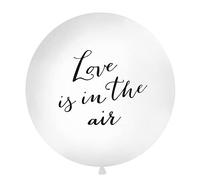 Generique - Giant Latex Balloon Love is in The Air 1 Metre White