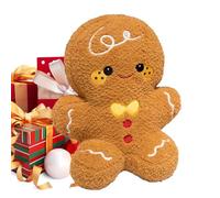 Générique Gingerbread Plush Cushion - Christmas Decoration Gingerbread, Soft Doll for Cuddles for Bed Sofa Car Adults