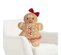 Générique Gingerbread Plush Mage - Cute Christmas Decoration for Home, Gingerbread Shaped Plush Toy | Sofa, Living Room, Bedroom and Office Festive Decorative