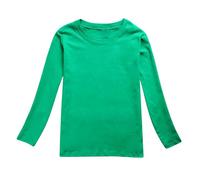 Générique Girls Button Down Shirts Loose Fit Casual Autumn Long Sleeve T-Shirt for Boys and Girls, Plain Printed Tops, Fleece Sweatshirts for Girls Fashion Hoodies, Green, 4-5 Years